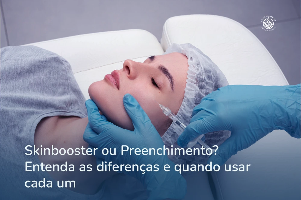 Avaliação estética para aplicação de skinbooster ou preenchimento na Clínica Essencial Estética
